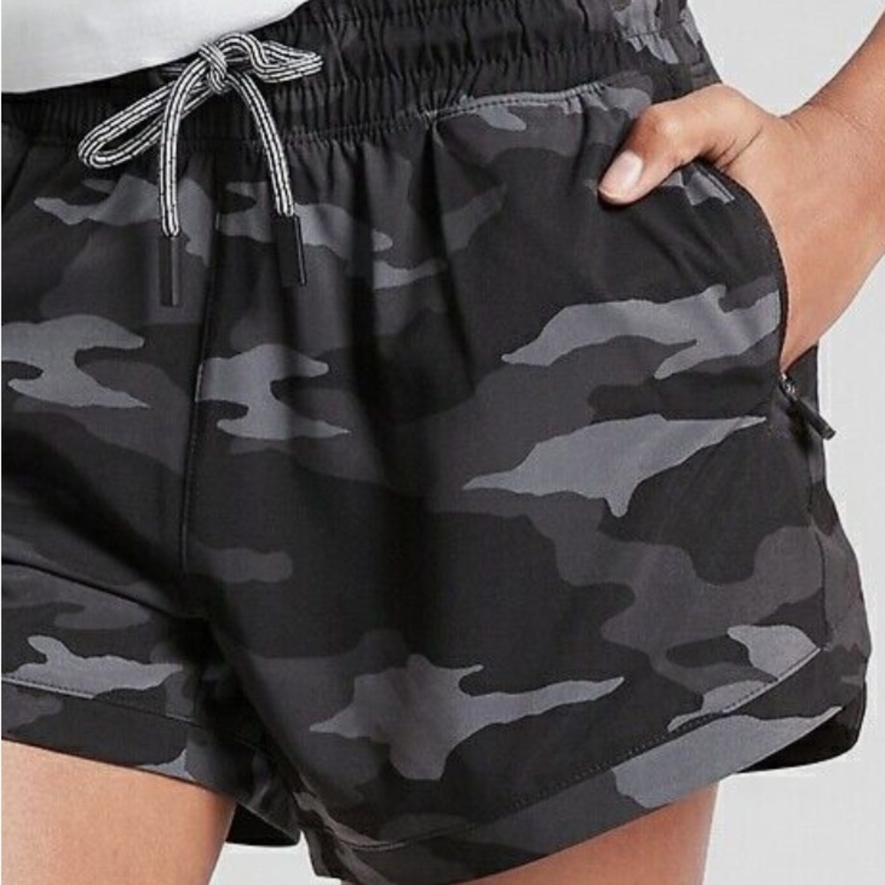 Athleta Girl Gray Camouflage Shorts